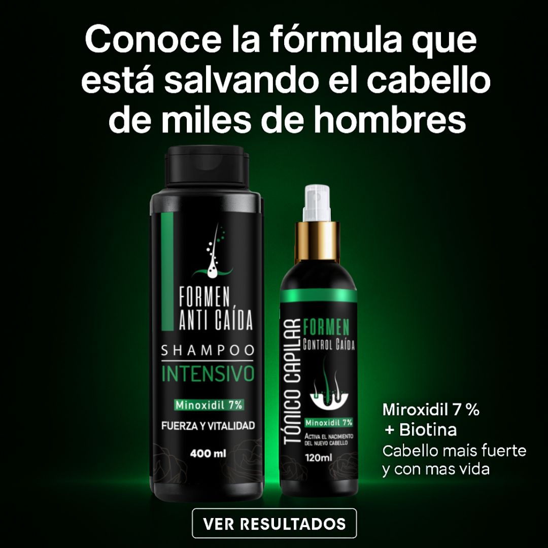 Kit Anticaida y Crecimiento - Combo Minoxidil 7% Shampoo + Tonico