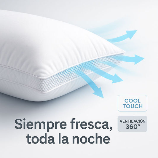 Set x2 Almohadas Cool Touch 40 x 60: Frescura Total para Dormir
