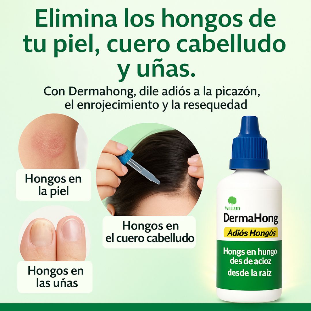 Dermahong Antimicótico Fungicida (Uñas - Cuero Cabelludo - Piel)