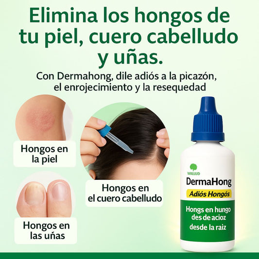 Dermahong Antimicótico Fungicida (Uñas - Cuero Cabelludo - Piel)