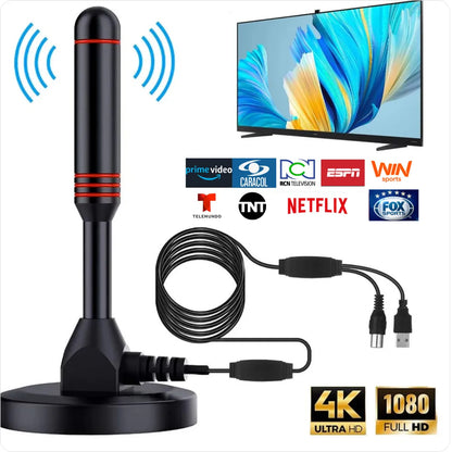 Antena Satelital + 1500 Canales Nacionales e Internacionales Calidad 4K HD