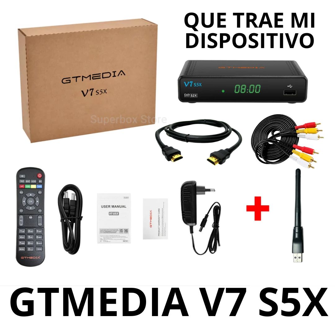 RECEPTOR SATELITAL GTMEDIA V7 S5X